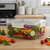 3-Pcs Square Airtight Storage Boxes Set