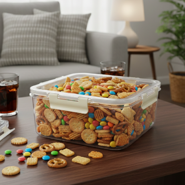 3-Pcs Square Airtight Storage Boxes Set