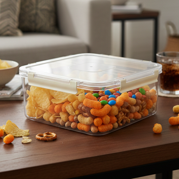 3-Pcs Square Airtight Storage Boxes Set