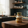 4Pcs Airtight Bamboo-Lid Glass Bowls Set – Round