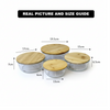 4Pcs Airtight Bamboo-Lid Glass Bowls Set – Round