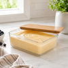 Robust Glass Container with Wooden Lid (2192) By Limon