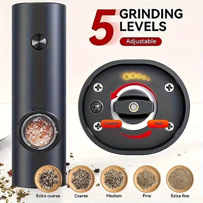 Electric Pepper Grinder with Led - (Battery Operated)