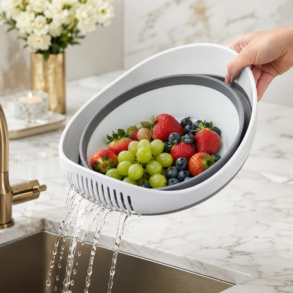 Collapsible Oval Drain Basket