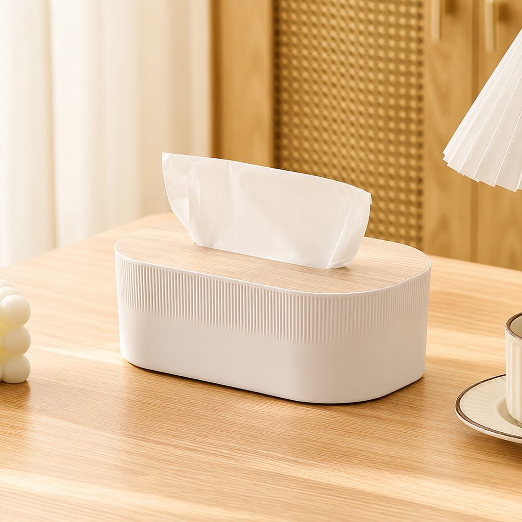 NordicWood Tissue Organizer Box