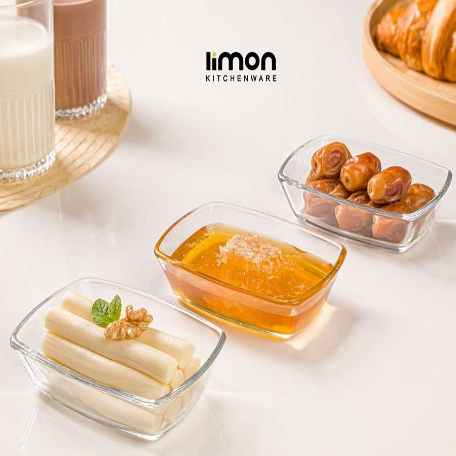 Luminous Serving Glass Bowl Set (3Pcs) by Limon