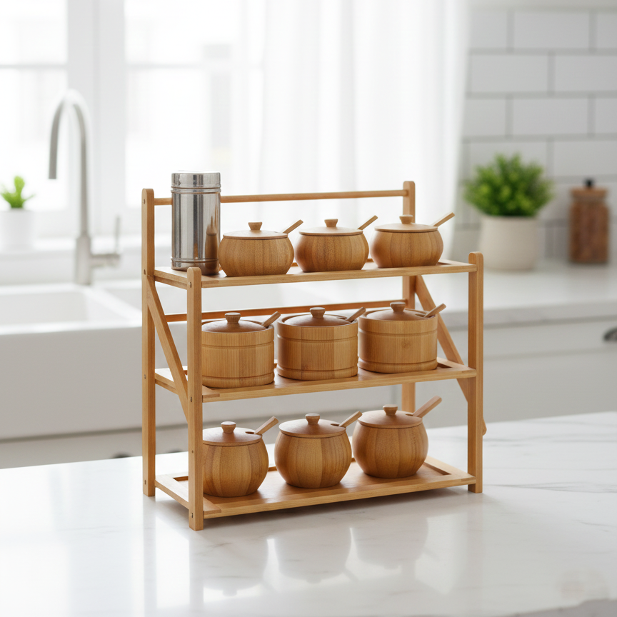 TriFold Multi-Purpose Bamboo Rack