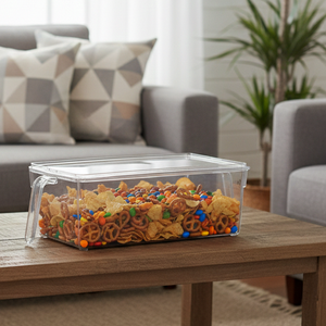 Acrylic Storage Boxes with Covers & Handles