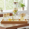 PrintedRim 8-Pcs Glass Beverage Set