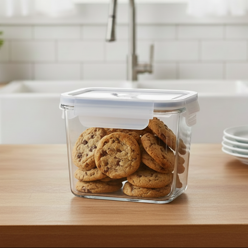920ml Glass Container with Airtight Lid (2153) by Limon