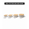 4Pcs Airtight Bamboo-Lid Glass Bowls Set – Rectangle