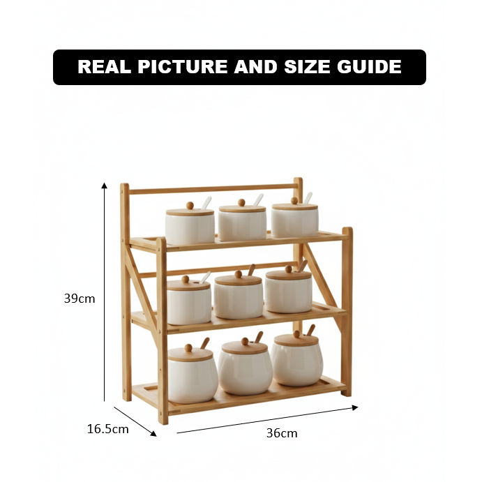 TriFold Multi-Purpose Bamboo Rack