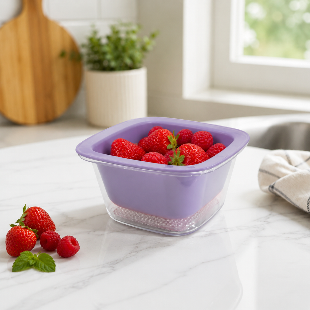 DuoFresh Wash & Drain Square Bowl