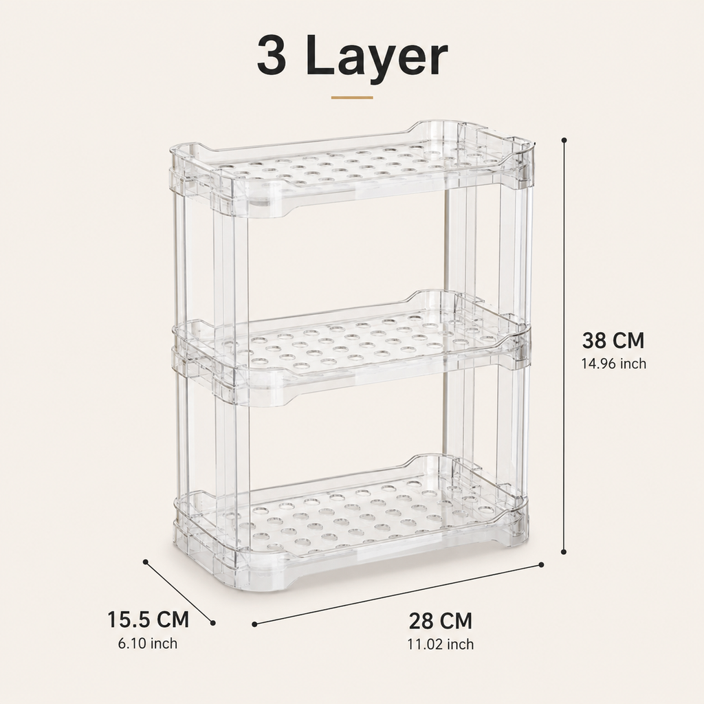 Acrylic Cosmetics Storage Rack