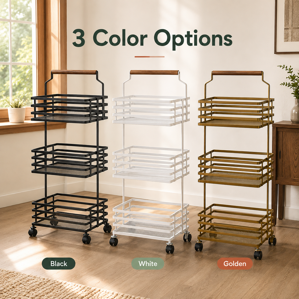 TrioStack Metal Rolling Cart by Matrix