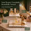 SquaRectangle 2-Tier Golden Vanity Stand by Matrix