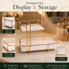 SquaRectangle 2-Tier Golden Vanity Stand by Matrix