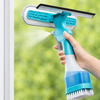 4in1 Water Spraying Double Sided Window Cleaning Squeegee