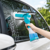 4in1 Water Spraying Double Sided Window Cleaning Squeegee