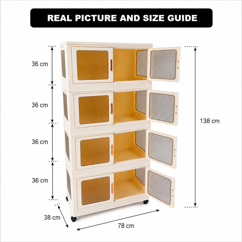 SmartStack 4-Tier Moveable Organizing Solution