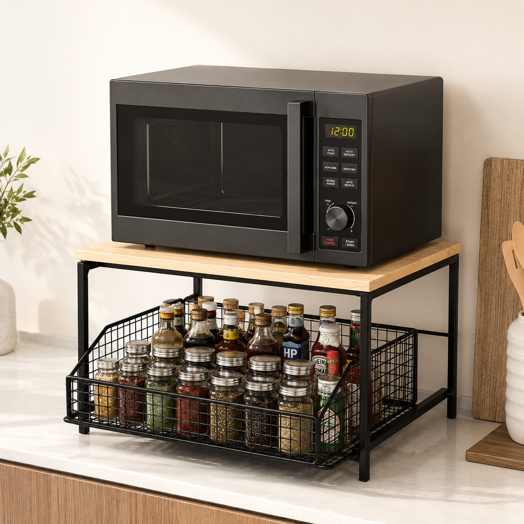 Sliding Kitchen Counter Organizer by Matrix