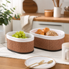 3-Pcs Oval Storage Basket Set