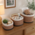 3-Pcs Oval Storage Basket Set