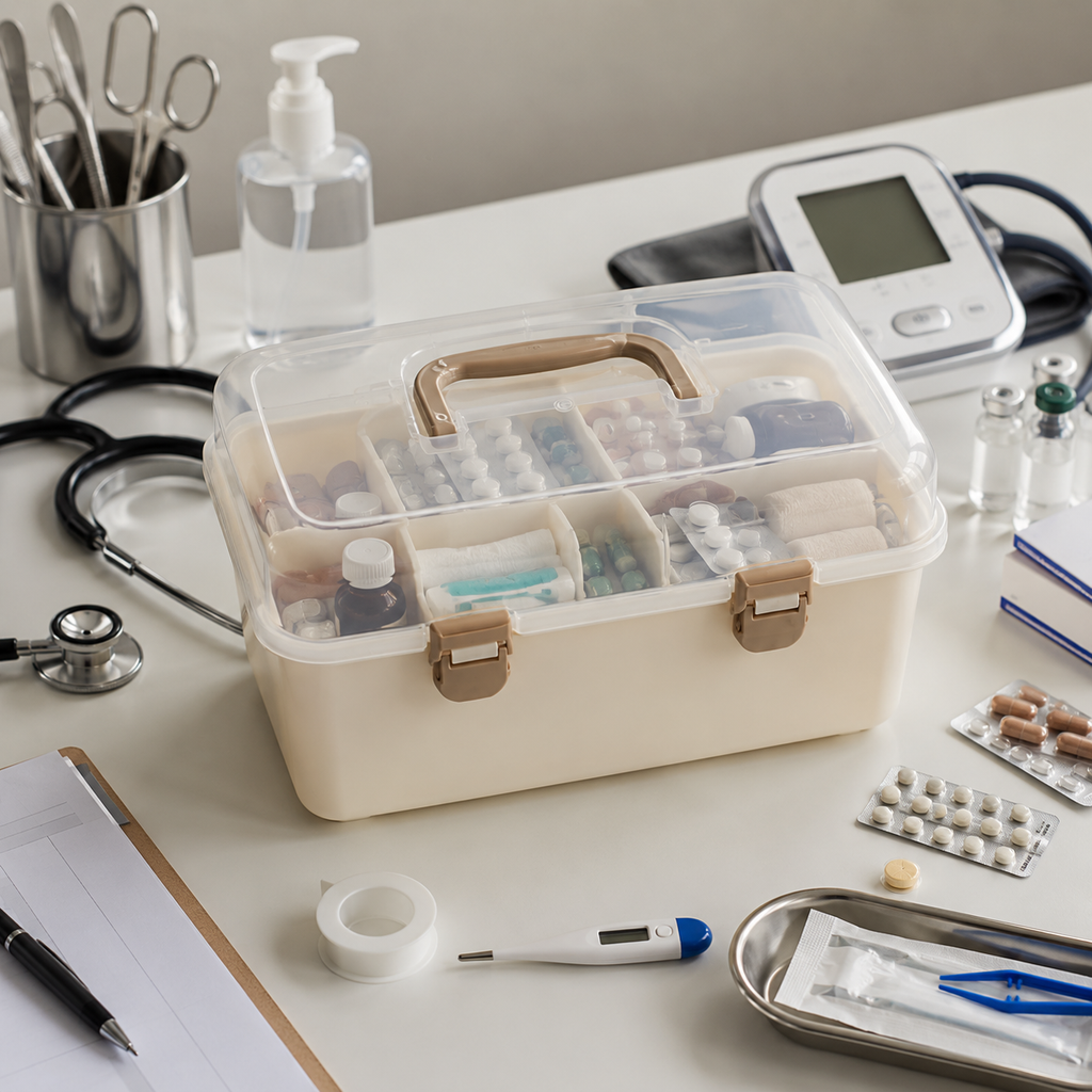 Sunrise Portable Medicine Box - Rectangle