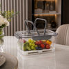 Airtight Storage Box with Drainer and Carry Handles