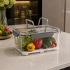 Airtight Storage Box with Drainer and Carry Handles