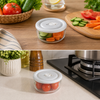 3-Pcs Vacuum Glass Bowl Set with Dated Lid (1230) by Limon