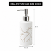 Marble Print Glass Liquid Soap Dispenser