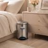 8L Pedal Operated & Soft Close Stainless Steel Bin