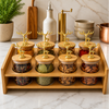 Royal Golden Deer 8-Piece Glass Jar Station (1170)