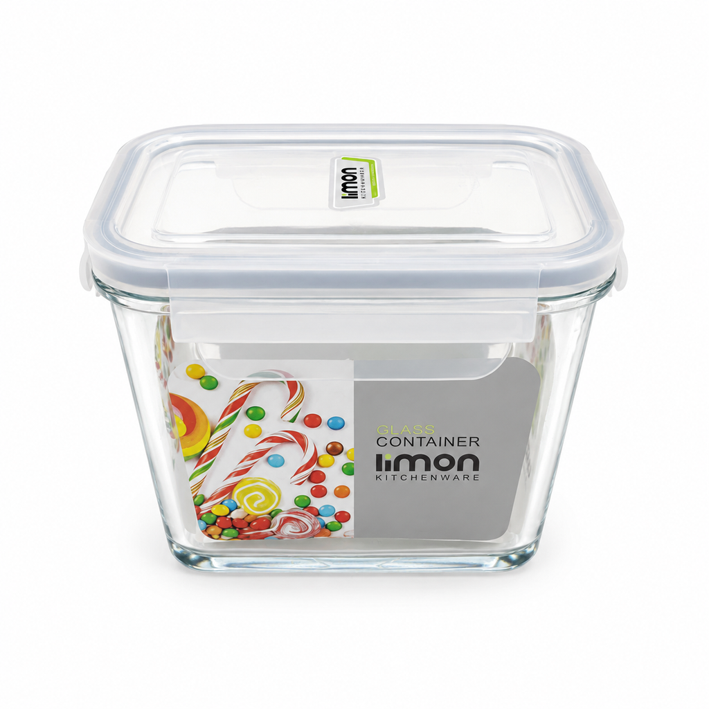 920ml Glass Container with Airtight Lid (2153) by Limon