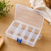 Clear Organizer Box with Adjustable Dividers – Up to 6 Sections