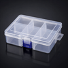 Clear Organizer Box with Adjustable Dividers – Up to 6 Sections