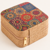 Compact Jewellery Organiser Box with Ring Rolls & Dividers