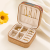 Compact Jewellery Organiser Box with Ring Rolls & Dividers