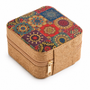 Compact Jewellery Organiser Box with Ring Rolls & Dividers
