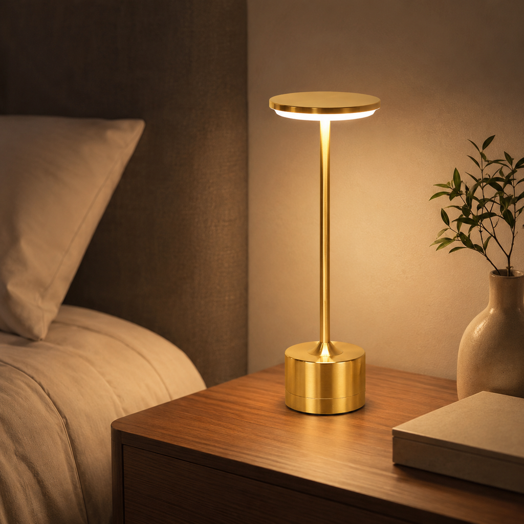 Dimmable 3-Colour Touch Table Lamp with USB-C Charging