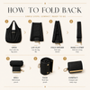 Foldable Keychain Tote Bag with Compact Leather Case