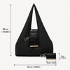 Foldable Keychain Tote Bag with Compact Leather Case