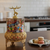Royal Golden Base Glass Jar with Lid