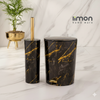MarblePrint Dustbin & Brush Set (1909) by Limon