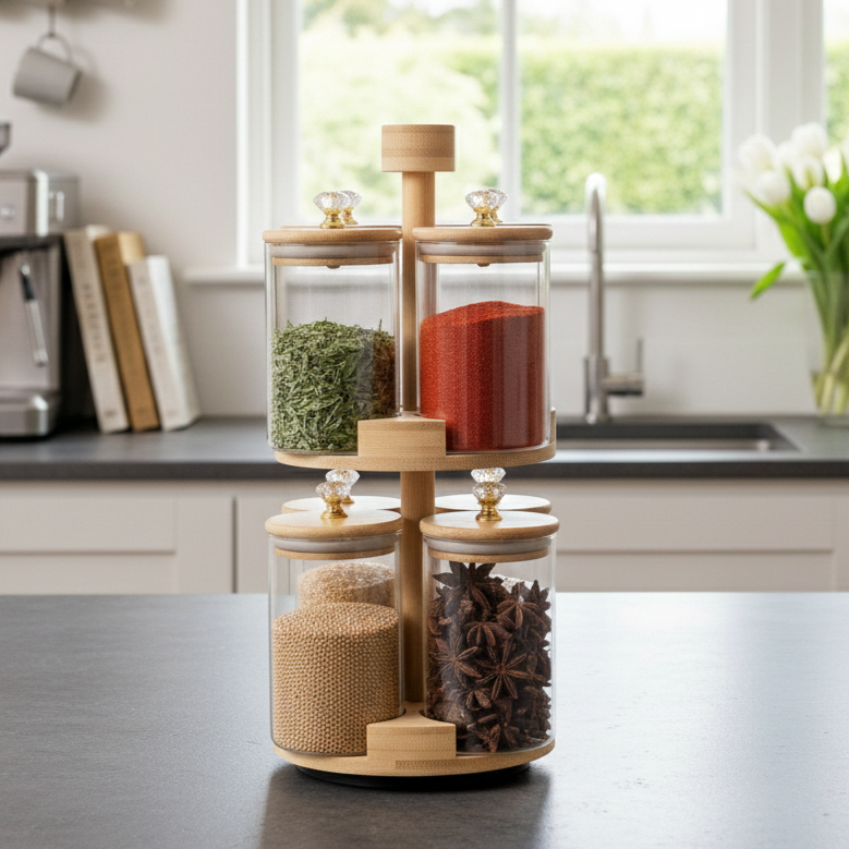 360° Rotating 2-Tier Spice Tower (1140)