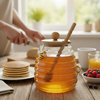 GoldenHive Premium Glass Honey Jar
