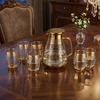 Olympus 7-Piece Printed Luxury Glass Beverage Set
