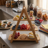 Majesta 3-Tier Fruit & Serving Bamboo Stand