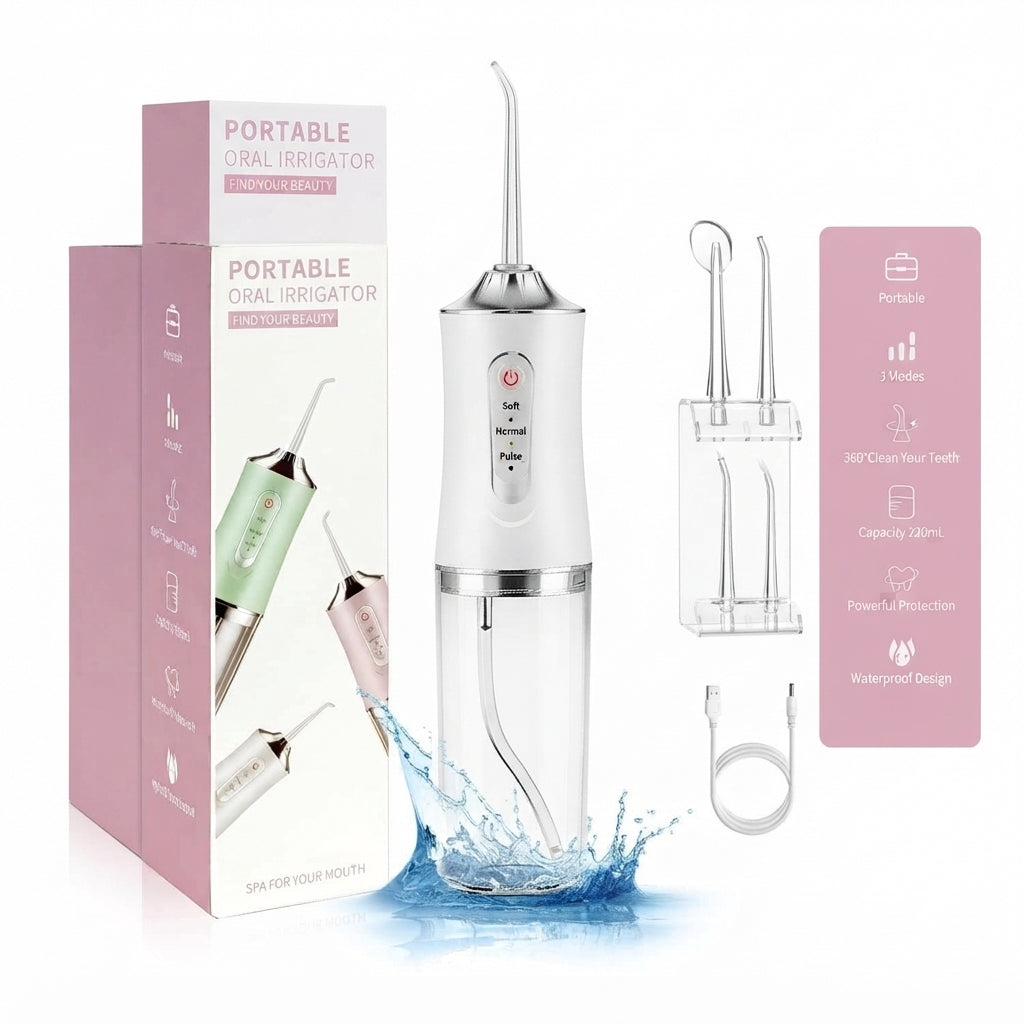 Portable Oral Irrigator Dental Water Flosser Mouth Spa, KRD-1948